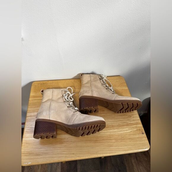 Sorel Cate Waterproof Lace-Up Combat Boot Size 8 - Picture 3 of 8